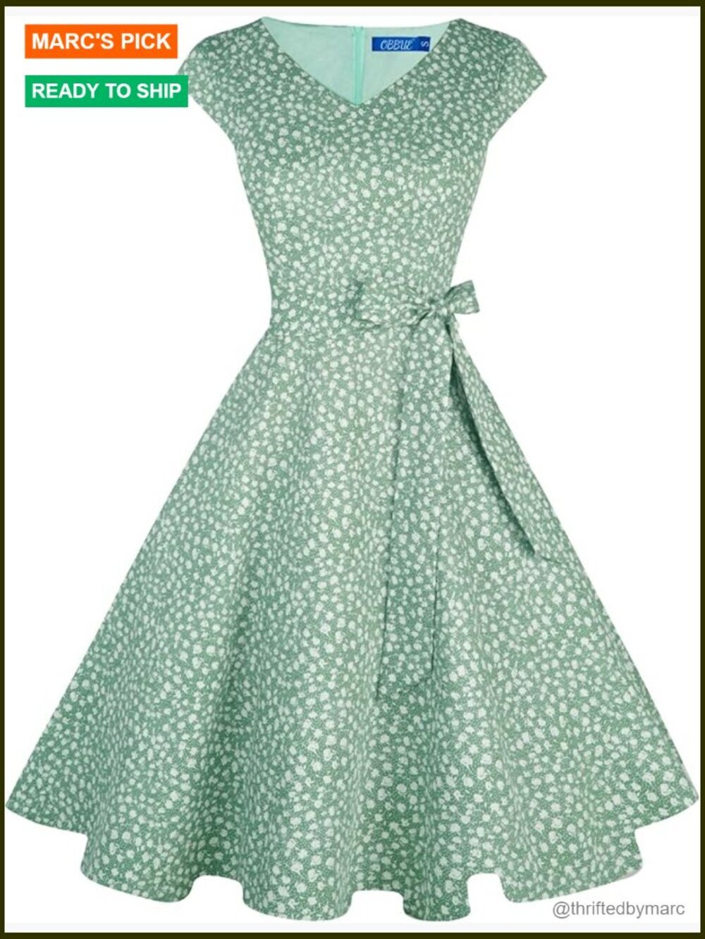 Vintage Cocktail Dress V Neck Short Sleeves with Pockets A-Line Knee Length